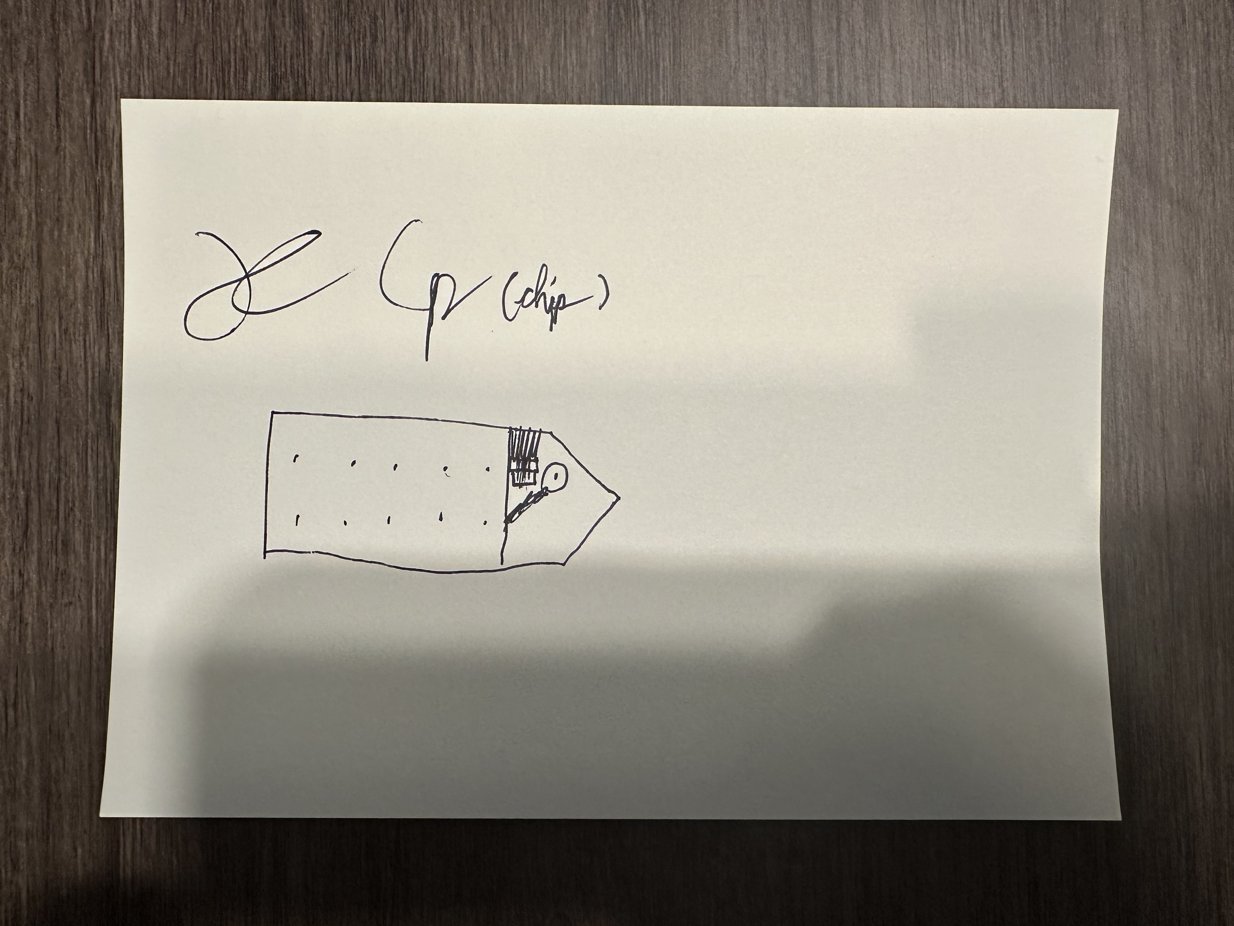 Chip the Chipmunk original drawing